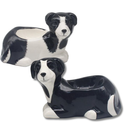 Border collie egg cup set - collie,