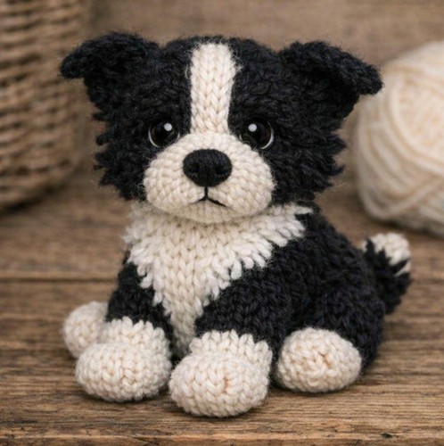 Border collie puppy - puppy, double