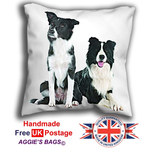 Border collie cushion design - collie,