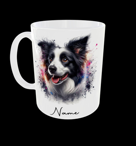 Border collie coffee mug - border,